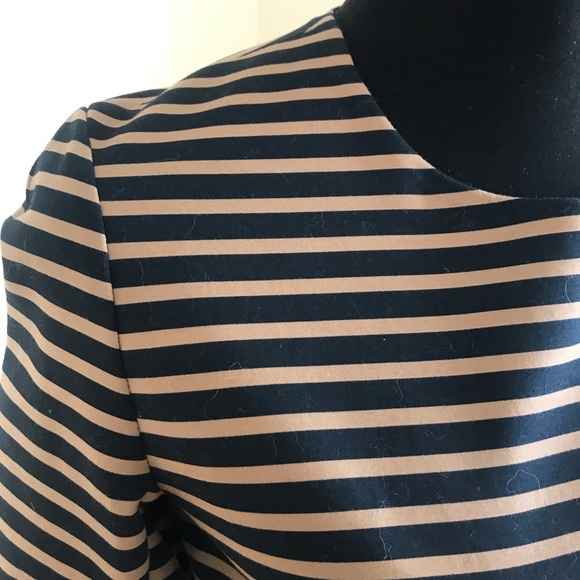 Gap Black and Tan Striped Dress - Size 4 - Picture 4 of 9